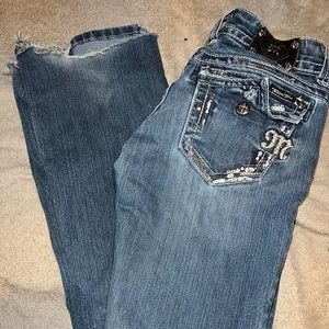 Miss me jeans, size 27. Well loved